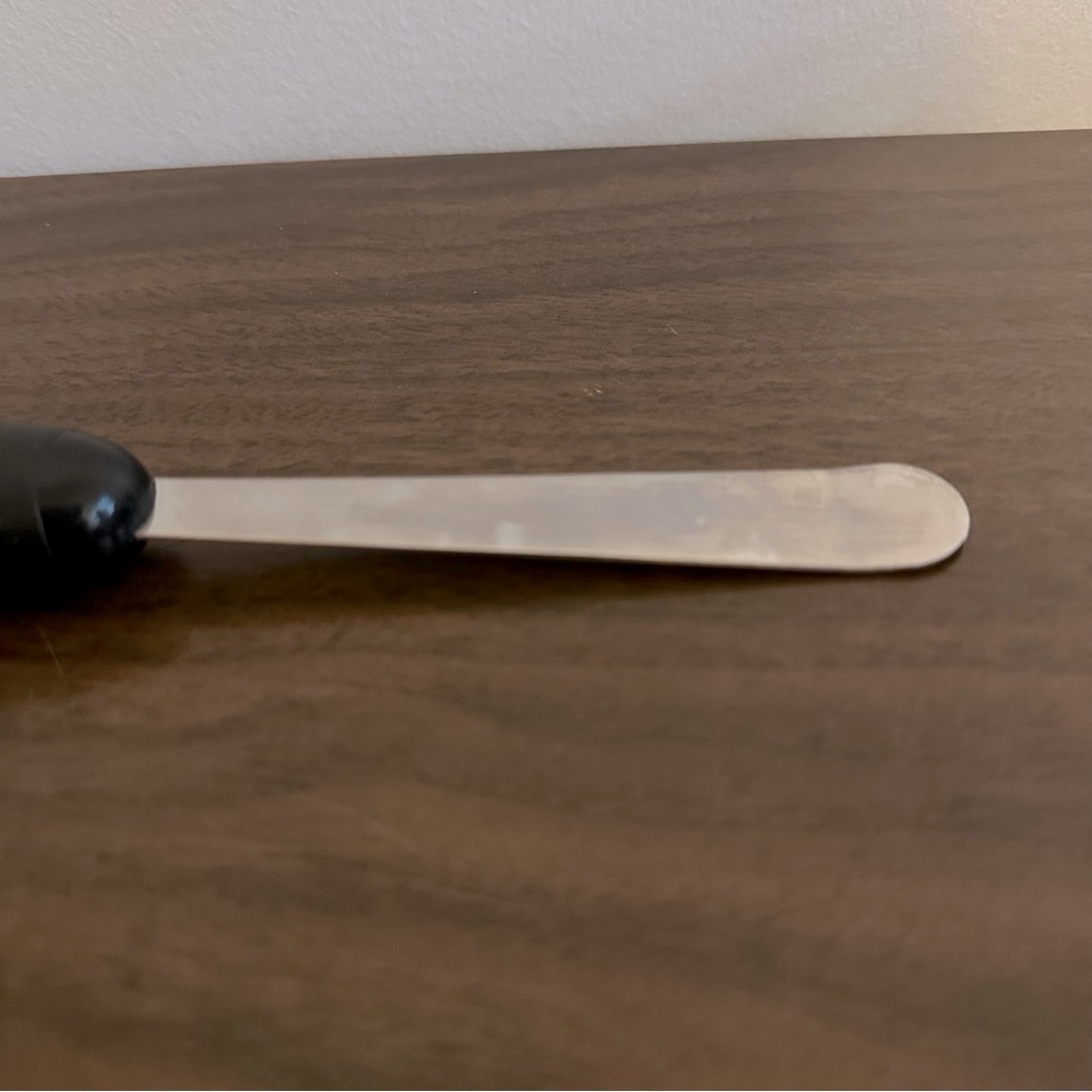 Pampered Chef Icing Spreader Stainless Steel Good Condition Black Handle Cake - Picture 5 of 8